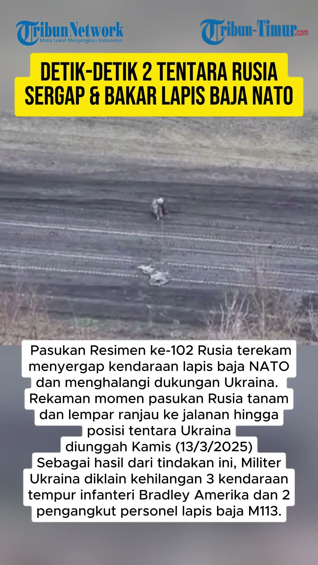 DETIK-DETIK 2 TENTARA RUSIA SERGAP \u0026 BAKAR LAPIS BAJA NATO