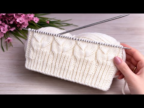 Üç Günde Yelek Örün 🌸Kolay İki Şiş Örgü Yelek Model Desen 🌸#crochet #knitting 