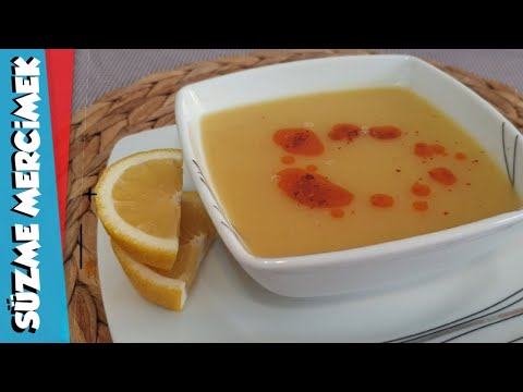 Altın Sarısı Süzme mercimek çorbası 🍵 Lokanta usulü yapımı kolay mercimek çorba tarifi 🍛