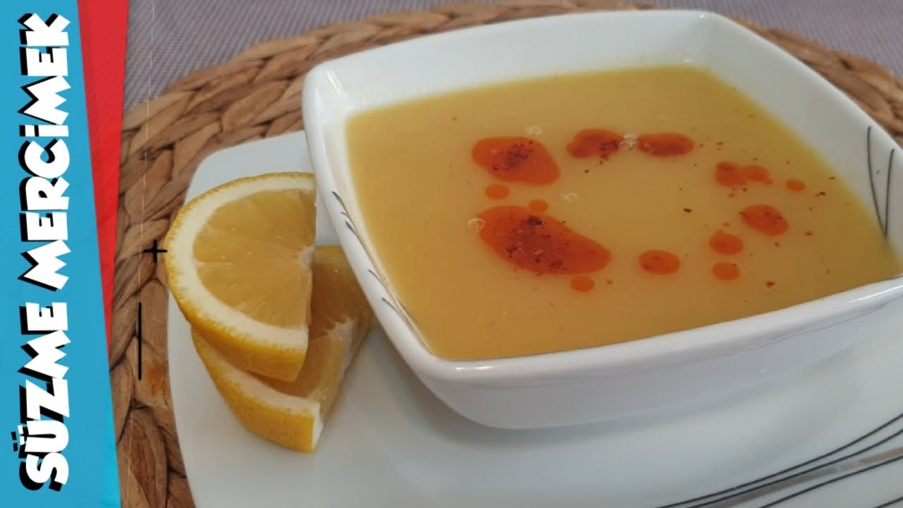 Süzme mercimek çorbası 🍵 Lokanta usulü yapımı kolay mercimek çorba