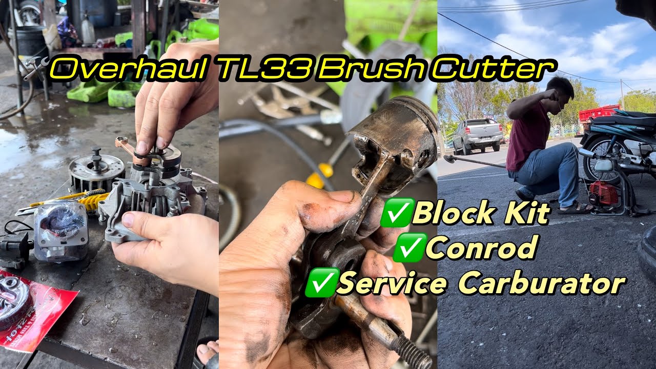 🛠️Overhaul TL33 Brush Cutter✅ Replace Conrod Block Kit and Service Carburator❗️