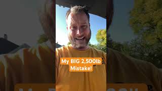 My BIG 2,500lb Mistake #woodworking #milling #funny