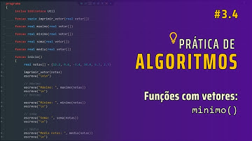 Prática de Algoritmos 3.4 | Funções com vetores: minimos()