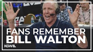 Fans remember Portland Trail Blazers legend Bill Walton