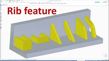 Solid Edge Tutorials #27 | How to use Rib feature (Rib Command)