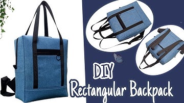 DIY Cara Membuat Tas/Rectangular Backpack Tutorial & Pattern