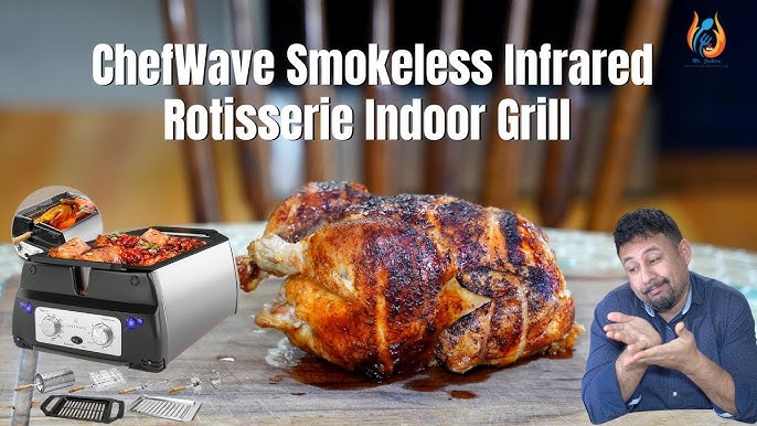 Philips Smoke-less Grill with rotisserie attachment indoor BBQ