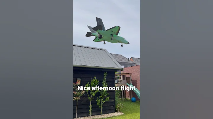F-35B 3D printed RC VTOL Model Afternoon flight in Garden