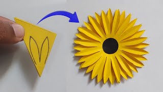 Easy Paper Flower Making Craft | How To Make Paper Flower | Paper Flower Making Step By Step