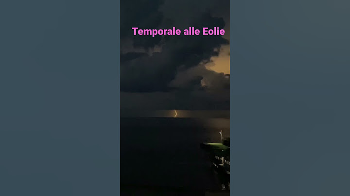 Fulmini e Saette alle Eolie