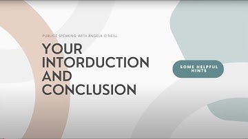 Public Speaking: A Lesson in Introductions and Conclusions