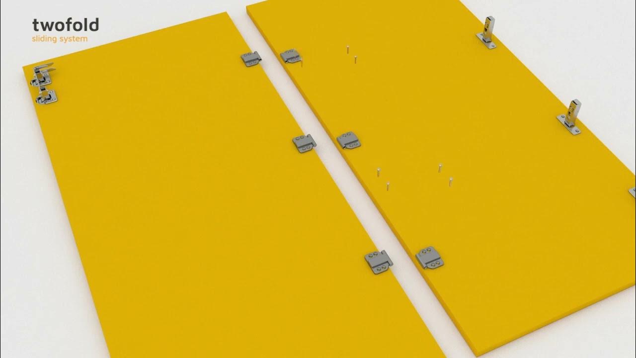 How to install folding doors in a wardrobe with the Twofold system