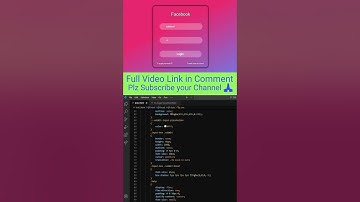 Pure Facebook page Login in Html and CSS Shorts video Web Tutorial Tamil #html #css #shorts#trending