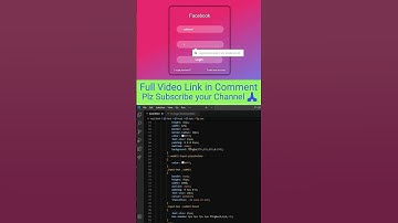 Pure Facebook page Login in Html and CSS Shorts video Web Tutorial Tamil #html #css #shorts#trending
