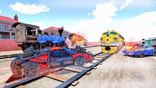 Train Derby Demolition : Car Destruction Sim 2020 best video gameplay#2 screenshot 5
