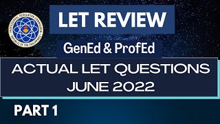 LET REVIEW | GenEd & ProfEd ACTUAL LET QUESTIONS | JUNE 2022 | PART 1 | TOPMOST LET REVIEW screenshot 5