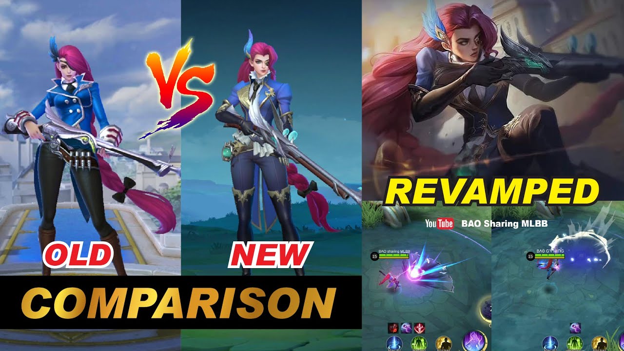 LESLEY REVAMP Effect Comparison Update ( New VS Old ) Release on September 2022 MLBB