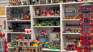 LEGO cell tower, brick convention awards,  custom printed tiles, bricks and my LEGO farm