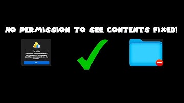 Mac error FIXED! "The folder can