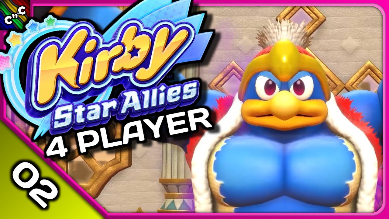 A VERY BUFF KING DEDEDE! Kirby Star Allies 4 PLAYER