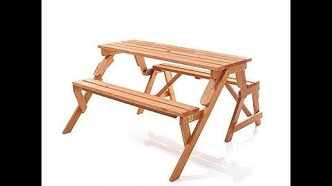 HGTV HOME 2in1 Convertible Park Bench and Picnic Table