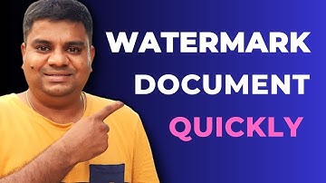How To Insert a Watermark In Word