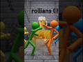 Ultimate Stickman Battle 🔥 Orange vs Green Yellow Blue | 2D Fight #stickman