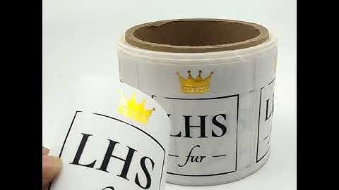 Custom Gold Foil Label Sticker Printing Roll