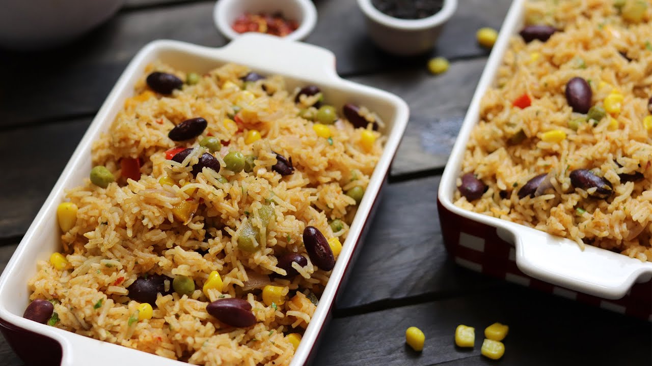 Mexican Rice Recipe Kids Friendly Rice Healthy Meals ( Colorful