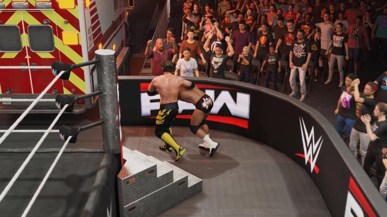 LA Knight Vs Logan Paul International Championship Ambulance Match