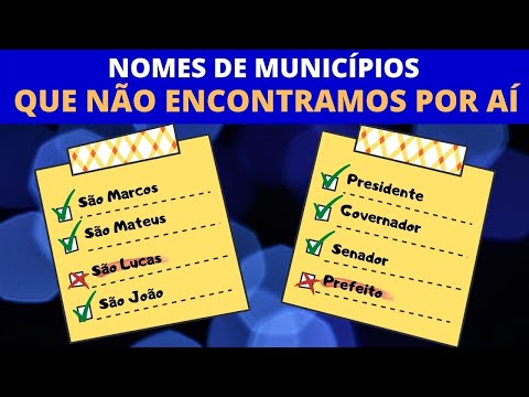 Nomes de cidades que NÃO EXISTEM