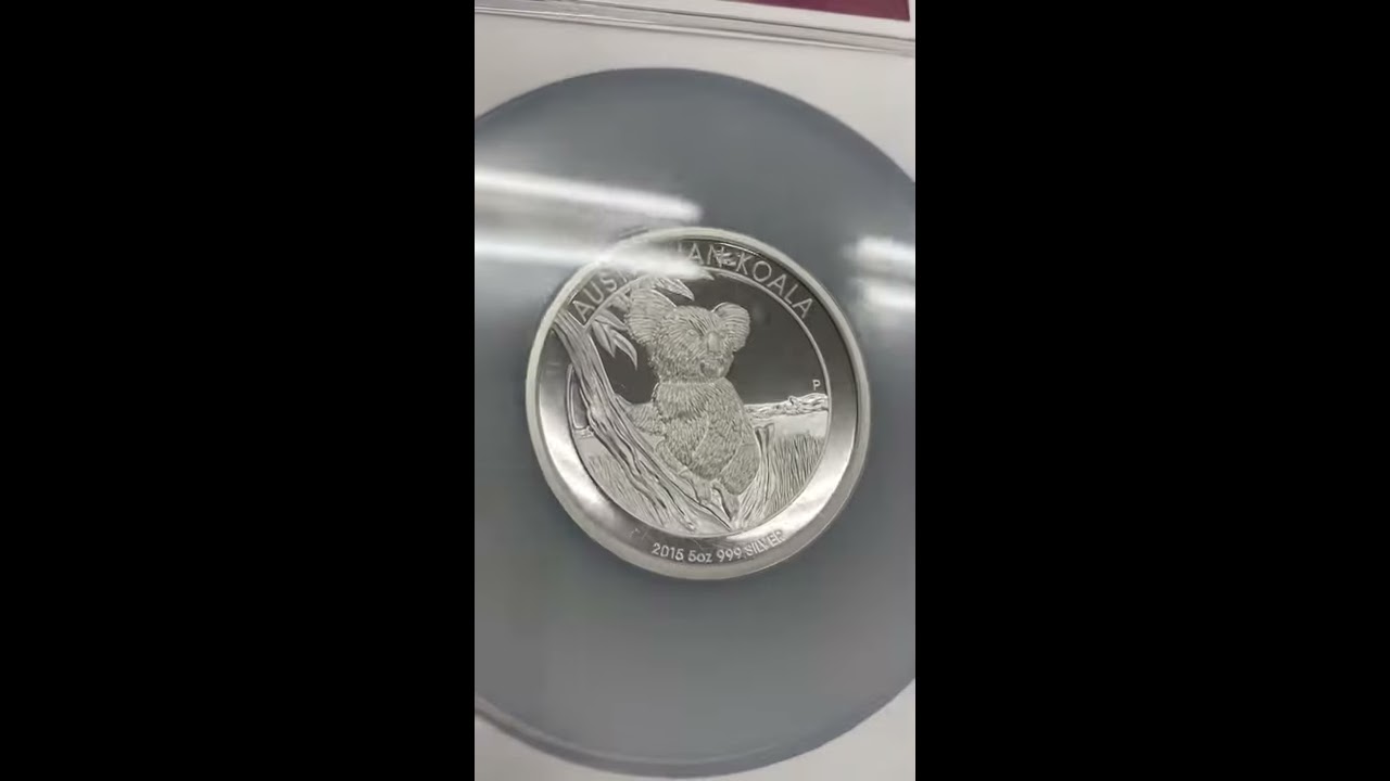 2015 オーストラリア ハイレリーフ コアラ 8豪ドル 銀貨 5オンス