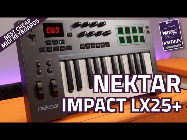 Nektar Impact LX25 Plus USB MIDI Controller Keyboard - Review & Demo class=