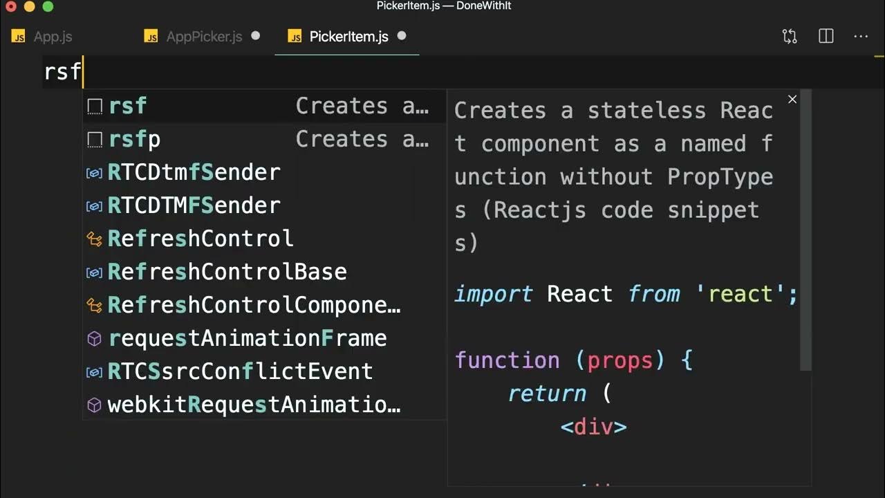 React Native | Fundamentals #71 - Showing picker items [By Mosh ...