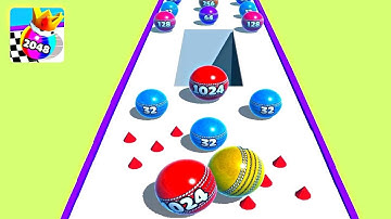 Ball Merge 2048 ! All Levels Gameplay (352-357) android, ios