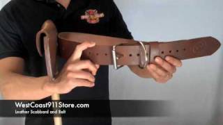 Firefighter Scabbard & Belt for Fire Axes