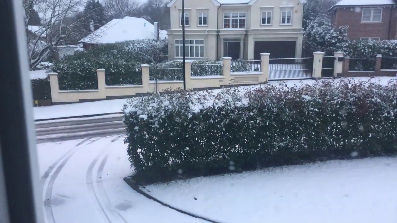 Blizzard time lapse in North London - YouTube