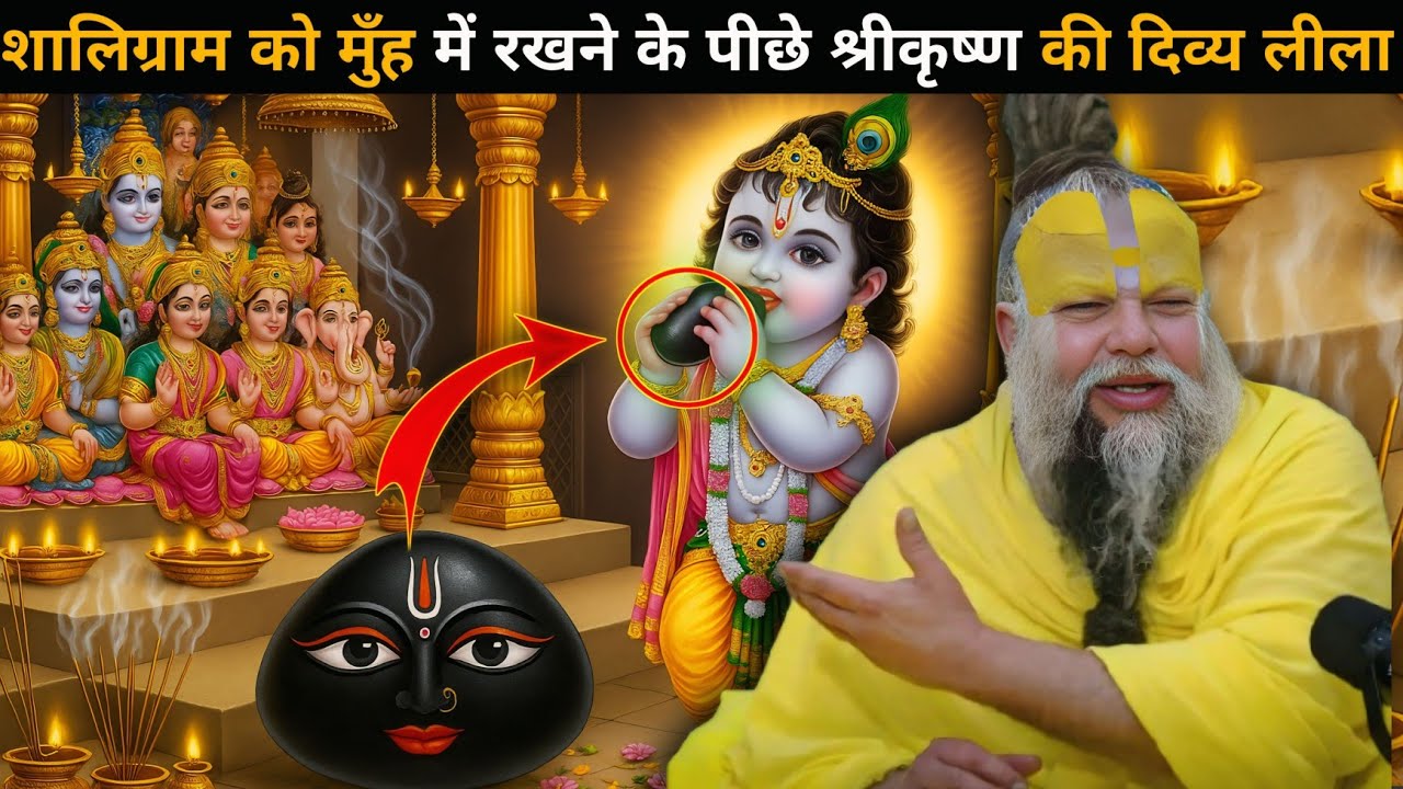 शालिग्राम को मुँह में रखने के पीछे श्रीकृष्ण की दिव्य लीला I जानिए चौंकाने वाला रहस्य 