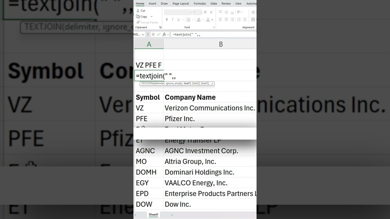 Excel Tip: TEXTJOIN Is a Better Way to Concatenate and Join Cells