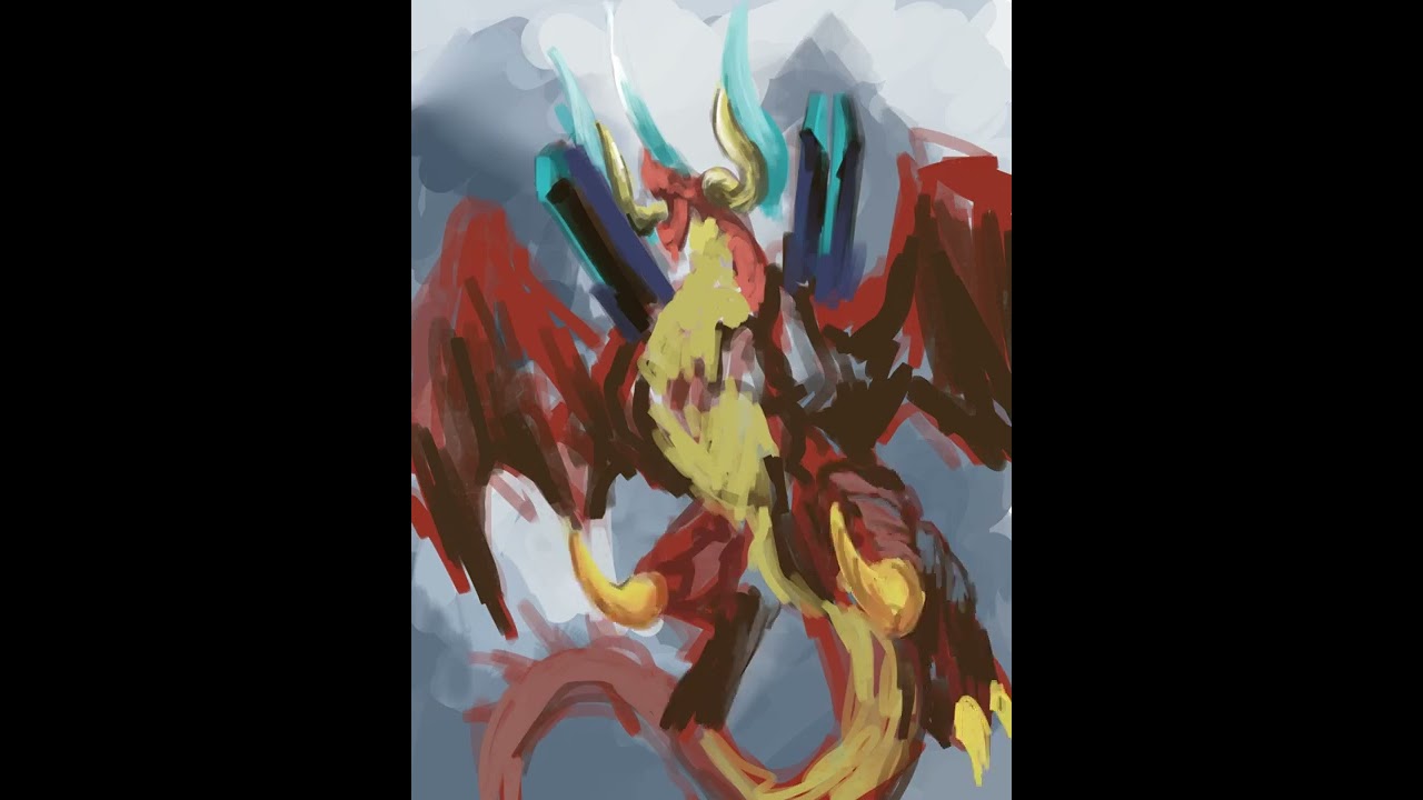 (Vanguard card TCG) Digital art drawing process, Toshiaki Takayama art tutorial