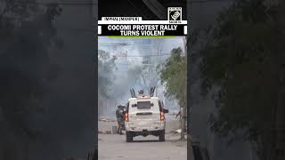 COCOMI protest in Manipur turns violent, police fires tear gas to disperse crowd