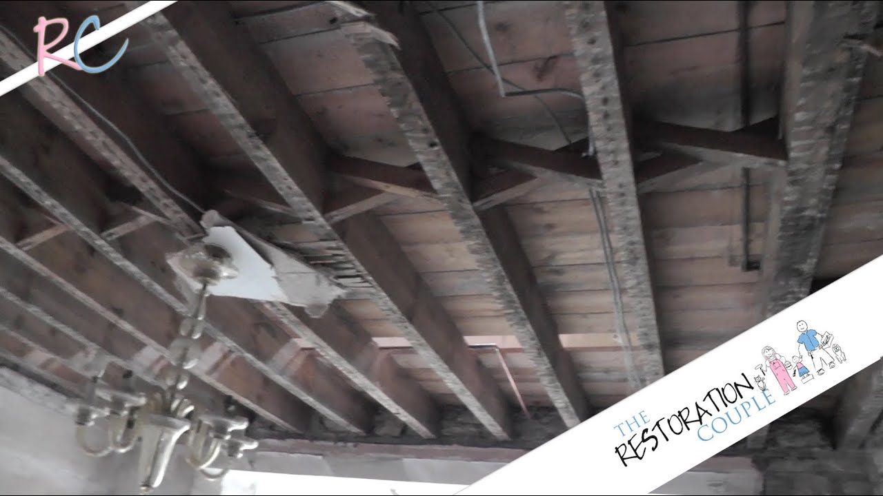 Removing An Old Lathe And Plaster Ceiling Youtube