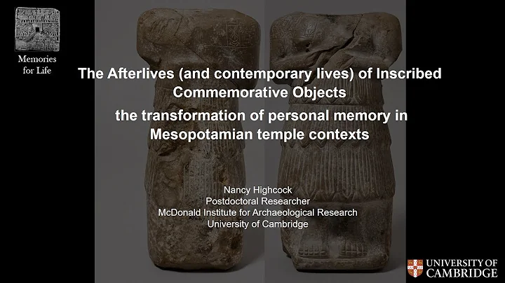 Dr Nancy Highcock -  The Afterlives (and contempor...
