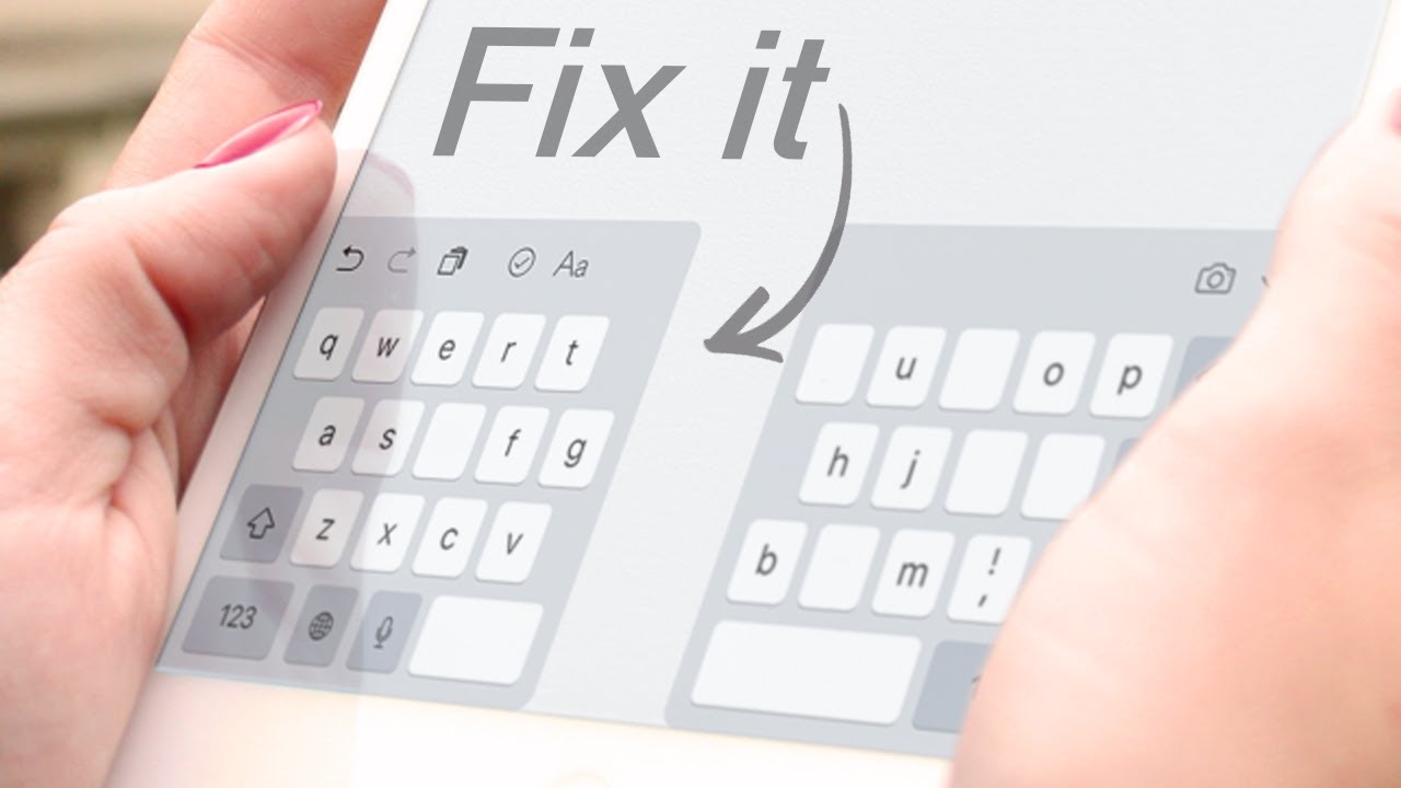 How To Fix Ipad Keyboard (Split, Small, In The Middle...)