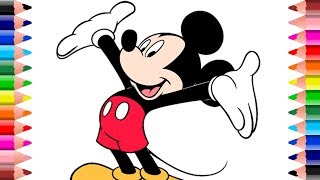 Mickey Mouse Coloring Book For Children Setoys Youtube