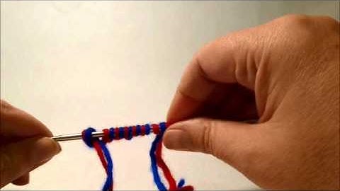 Two Color Cast On for Double Knitting