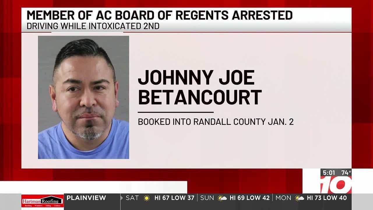 Member of Amarillo College Board of Regents arrested for 2nd DWI charge