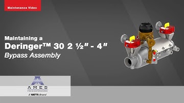 Maintaining a Deringer™ 30 2 ½" – 4" Bypass Assembly