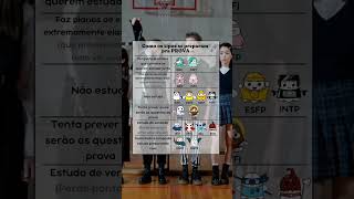 As 16 personalidades antes da PROVA | #16personalidades #infp #infj #intp