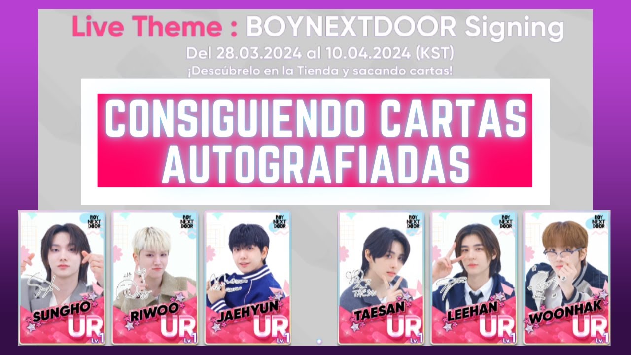 Rhythm Hive - Live Theme: BOYNEXTDOOR Signing | CONSIGUIENDO LAS CARTAS AUTOGRAFIADAS